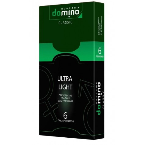 Супертонкие презервативы DOMINO Classic Ultra Light - 6 шт.