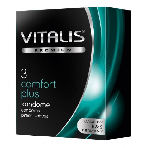 Контурные презервативы VITALIS PREMIUM comfort plus - 3 шт.