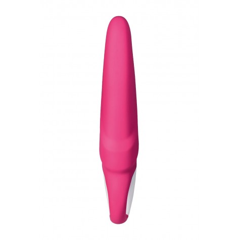 Ярко-розовый вибратор Satisfyer Vibes Mr. Rabbit с клиторальным отростком - 22,1 см.